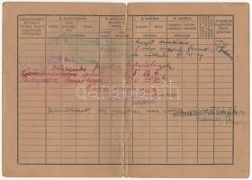 1946-1947 2 db gépjármű igazolvány, az egyiken bejegyzésekkel