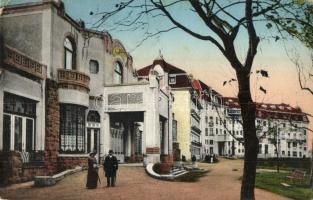 Pöstyén, Pistany, Piestany; Irma fürdő, Thermia Palace szálló / Irma spa hall, Hotel Thermia Palace (EK)