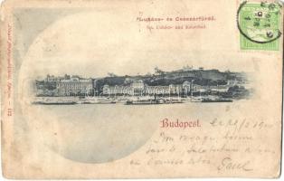 Budapest II. Szent Lukács és Császár fürdő. Divald 112. sz. (kopott sarkak / worn corners)