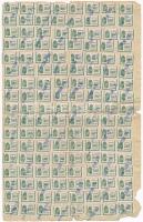 1945 Budapesti Székesfővárosi Községi Kereskedelmi és Szállítási Rt. szállítólevele, rajta: 1 db 50 ...