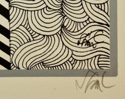 Szász Endre (1926-2003): Női arc. (Emese). Szitanyomat, sorszámozott (36/100), jelzett. 35x41 cm