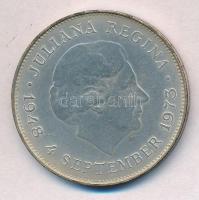 Hollandia 1973. 10G Ag Julianna T:2 patina Netherlands 1973. 10 Gulden Ag Juliana C:XF patina  Krause KM#196