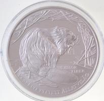 2000. 3000Ft Ag "Veszélyeztetett állatvilág - hód" eredeti MNB dísztokban, tanúsítvánnyal T:PP Adamo EM165