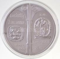 2000. 2000Ft Ag "Lórántffy Zsuzsanna / Sárospatak" (2xklf) eredeti MNB dísztokban, tanúsítvánnyal T:PP Hungary 2000. 2000 Forint Ag "Zsuzsanna Lórántffy / Sárospatak" (2xdiff) with certificate in original case C:PP  Adamo EM167
