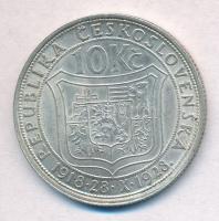 Csehszlovákia 1928. 10K Ag "Masaryk" T:1- 
Czechoslovakia 1928. 10 Korun Ag "Masaryk...