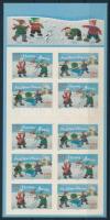 New Year's Day, Christmas self-adhesive stamp-booklet, Újév, Karácsony öntapadós bélyegfüzet