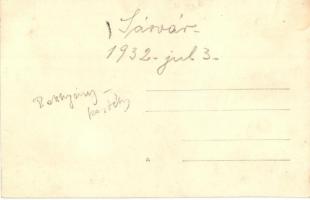 1932 Ikervár (Sárvár), Batthyány kastély, csoportkép. photo