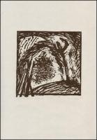 Somlai Vilma (1938-2007): Présház napfényben (Tavasz Akaliban) / Az utolsó présház (Akali), 2 db lin...