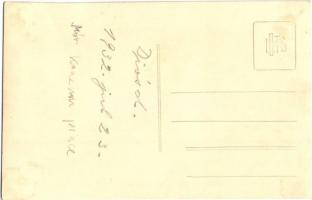 1932 Diósd, MÁV konzum borospince, belső, csoportkép. photo