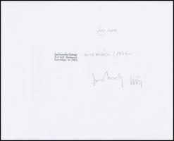 1983 Jankovszky György(1946-): New York 10/2, feliratozva, aláírt, pecséttel jelzett, kartonra kasír...