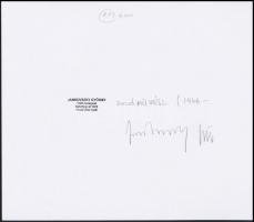 1972 Jankovszky György(1946-): "Tanulmány III/B", feliratozva, aláírt, pecséttel jelzett, ...