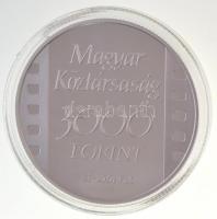2001. 3000Ft Ag "100 éves az első magyar film - A tánc" eredeti MNB dísztokban, tanúsítván...
