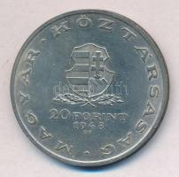 1948. 20Ft Ag "Táncsics" T:1-,2 patina
Adamo EM3