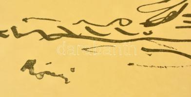 Rippl-Rónai József (1861-1927): Kacsák. Cinkográfia, papír, jelzett a cinkográfián, 26×35 cm (1913 F...