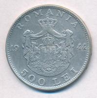 Románia 1944. 500L Ag "I. Mihály" T:2 
Romania 1944. 500 Lei Ag "Mihai I" C:XF
...