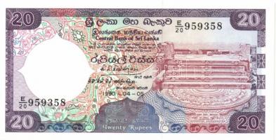 Sri Lanka 1987-1990. 10R, 20R, 50R, 100R, 500R, 1000R kompl. sor T:I