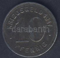 Német Birodalom/Császárság/Elberfeld 1917. 10Pf fém szükségpénz T:3
