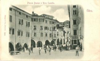 Gorizia, Görz, Gorica; Piazza Duomo e Riva Castello, Birra / square, beer hall