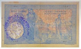 Szerbia 1905. 100D "681 0.22" sorszámmal, papír vízjeles részén "KuK Militär-Generalg...