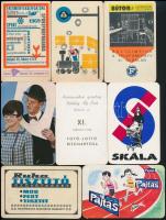 1968-1978 Reklámos kártyanaptárak, 16 db
