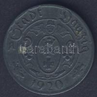 Danzig Szabadváros 1920. 10Pf fém szükségpénz T:3+ R!