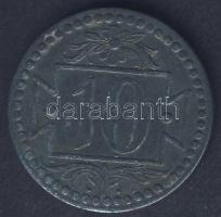 Danzig Szabadváros 1920. 10Pf fém szükségpénz T:3+ R!