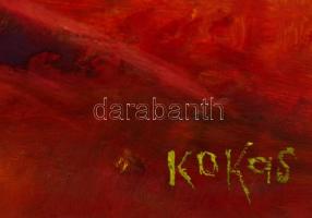 Kokas jelzéssel: Dombos táj. Tempera, papír, 50×70 cm