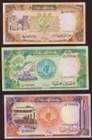 Szudán 1987-1990. 25P, 50P, 1Pound, 5Pound, 10Pound, 20Pound, 50Pound, 100Pound teljes sor T:I