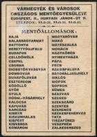 1934 Bp., Vármegyék és Városok Országos Mentőegyesülete által kiadott fényképes elsősegélynyújtó iga...