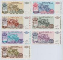 Horvátország / Krajna Szerb Köztársaság 1993. 100.000D + 500.000D + 10.000.000.000D + 50.000.000.000...