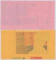 Horvátország 1993 (1994). 5K előlapi színpróba + 50K előlapi színpróba + 200K előlapi és hátlapi szí...