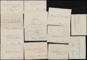 cca 1905-1909 Pozsony, diák és más életképek (turuljáték, stb.), 24 db fotó, hátuljukon feliratozva,...