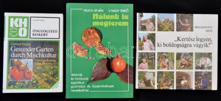 3 db kertészettel foglalkozó könyv