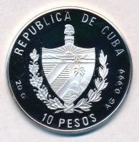 Kuba 1996. 10P Ag "Vana Acil" hátoldal multicolor festett T:PP kis patina
Cuba 1996. 10 P...