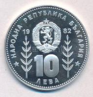 Bulgária 1982. 10L Ag "Labdarúgás / Labda és háló" T:PP
Bulgaria 1982. 10 Leva Ag "S...