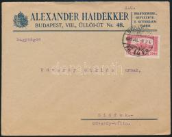 1925 Bp., Haidekker Sándor sodronyszövet-, fonat- és kerítésgyárának díszes fejléces számlája, aláír...