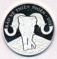 Vietnam 1993. 100D Ag Elefánt T:PP fo. Viet Nam 1993. 100 Dong Ag Elephant C:PP spotted Krause KM#43