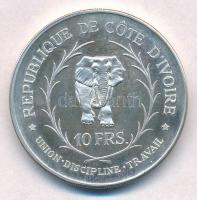 Elefántcsontpart 1966. 10Fr Ag "Elefánt" T:1 (eredetileg PP)
Ivory Coast 1966. 10 Francs ...