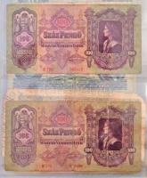 116db-os vegyes magyar és külföldi bankjegy tétel albumban, közte korona, pengő és forint bankjegyek...