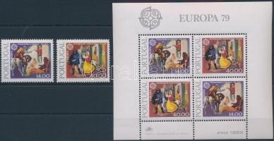 1979 Europa CEPT sor Mi 1441-1442 x + blokk Mi 27