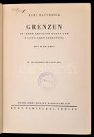 Haushofer, Karl: Grenzen in Ihrer geographischen und Politischen Bedeutung.  Heidelberg, 1939. Vowin...