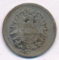 Német Birodalom 1875D 1M Ag T:3
German Empire 1875D 1 Mark Ag C:F
