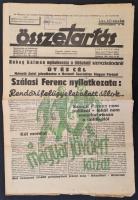 1938 az Összetartás nyilas hetilap 3. évfolyam 20. lapszáma