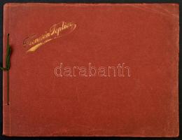 cca 1900 Trencsénteplic (Trenčianske Teplice), nagyméretű leporelló album 24 képpel, Bp., Légrády Te...