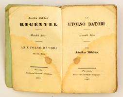 Jósika Miklós: Az utolsó Bátori. Regény. Második rész. Pest, 1837. Heckenast. Kiadói papírkötésben