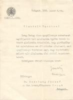 1930 Gömbös Gyula miniszterelnök, miniszter aláírása