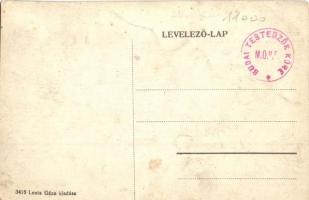 Budapest III. Óbuda, Vörösvári út 142. Karl Ferenc vendéglője, étterem, belső kert, pincérek, címere...