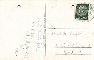 1940 Asbóth Oszkár, a helikopter feltalálója által németűl írt képeslap