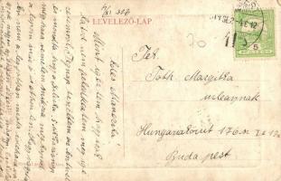 Szalkszentmárton, Iparosok és kereskedők egyesülete, gémeskút. W. L. Bp. 7540. Führer László kiadása...