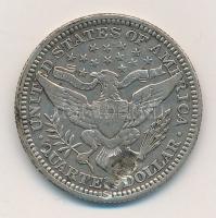 Amerikai Egyesült Államok 1915D 1/4$ Ag T:2- durva ü. USA 1915D 1/4 Dollar Ag C:VF serious ding